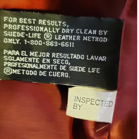 Worthington Vintage 90s Genuine Leather Jacket Y2K Ladies L - Picture 6 of 6